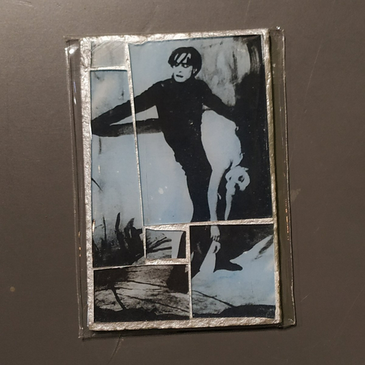 Glass mosaic magnet  "The Cabinet of Dr. Caligari"