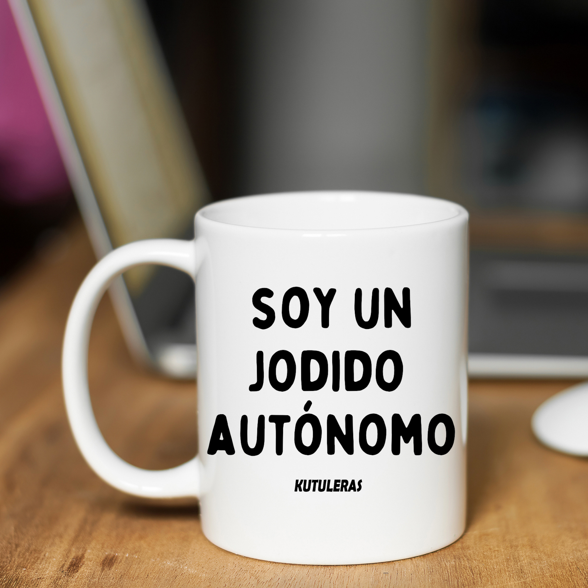 Taza "Soy un jodido autónomo"