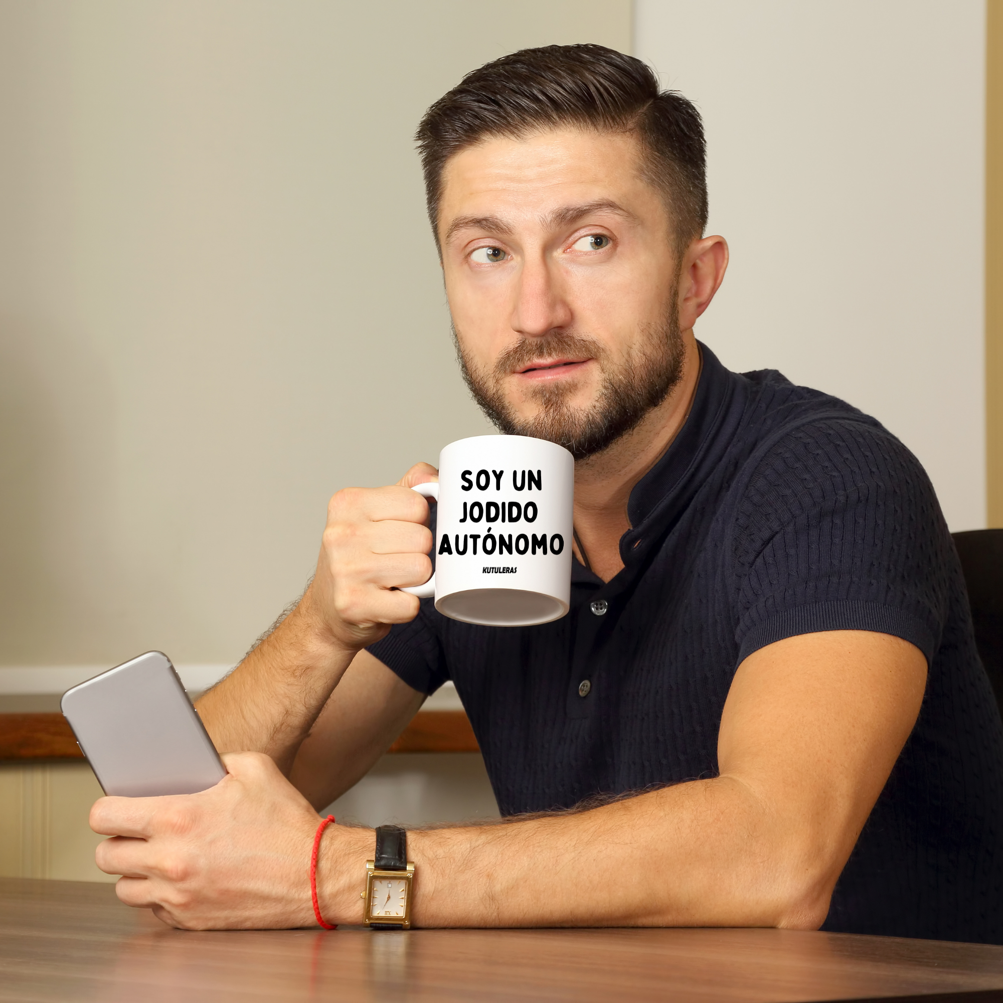 Taza "Soy un jodido autónomo"