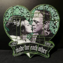 Load image into Gallery viewer, Wall Mosaic Frankenstein Hearth &quot;Made for Each Other&quot;