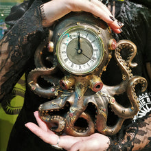 Load image into Gallery viewer, Steampunk Octopus Clock
