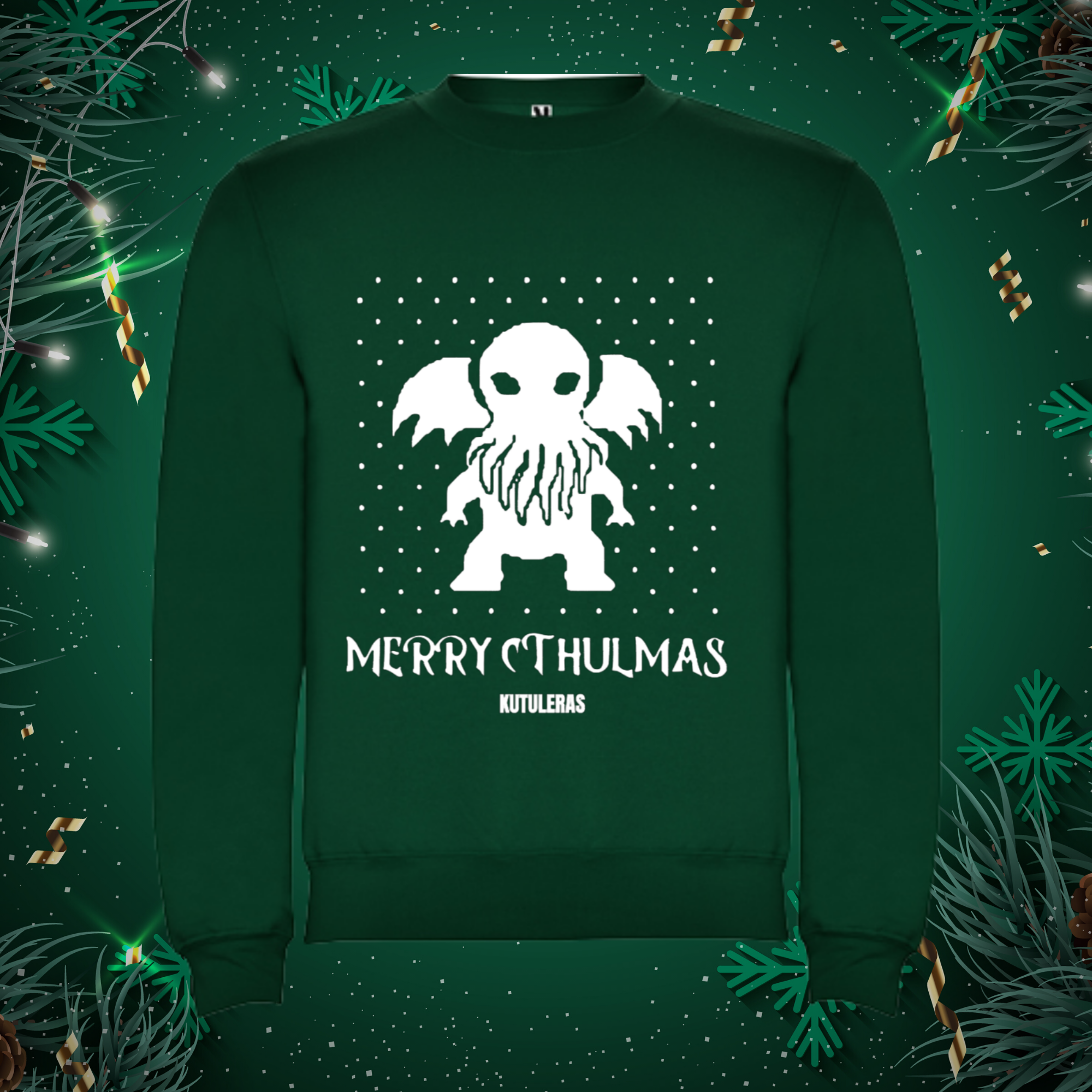 Christmas jumper "Merry cthulmas"