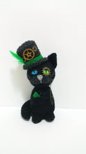 Load image into Gallery viewer, Black Steampunk Cat