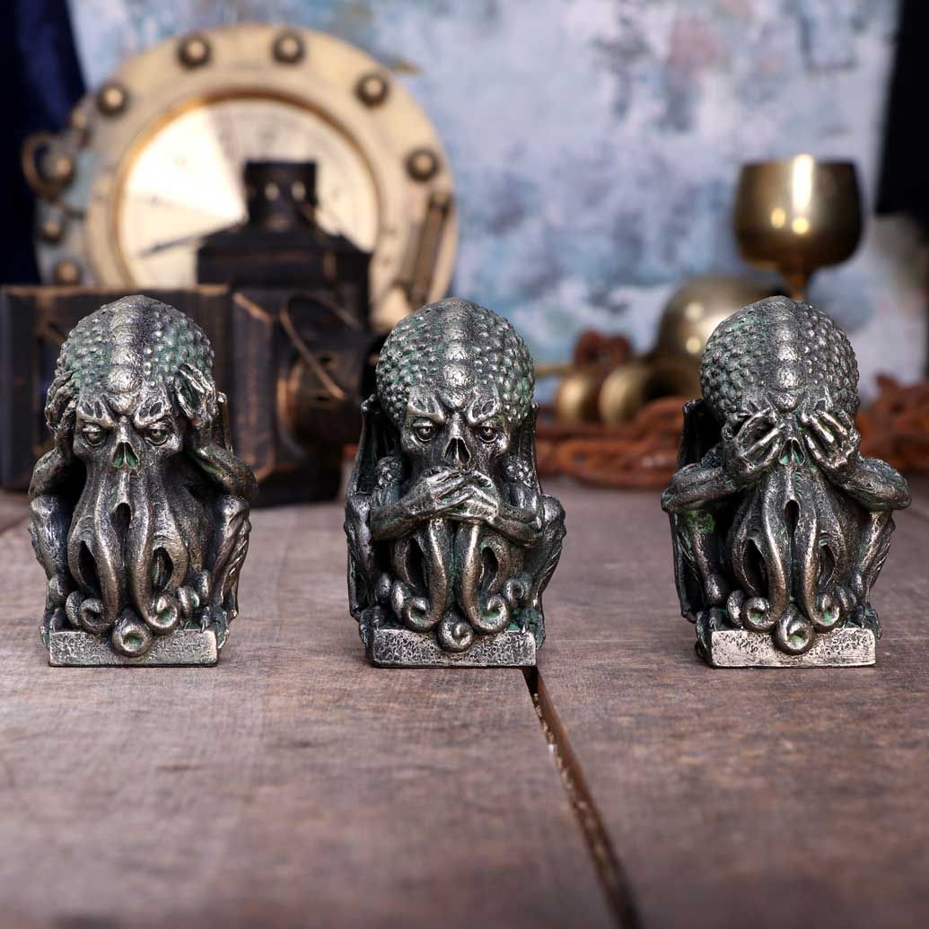 3 Mini Wise Cthulhus