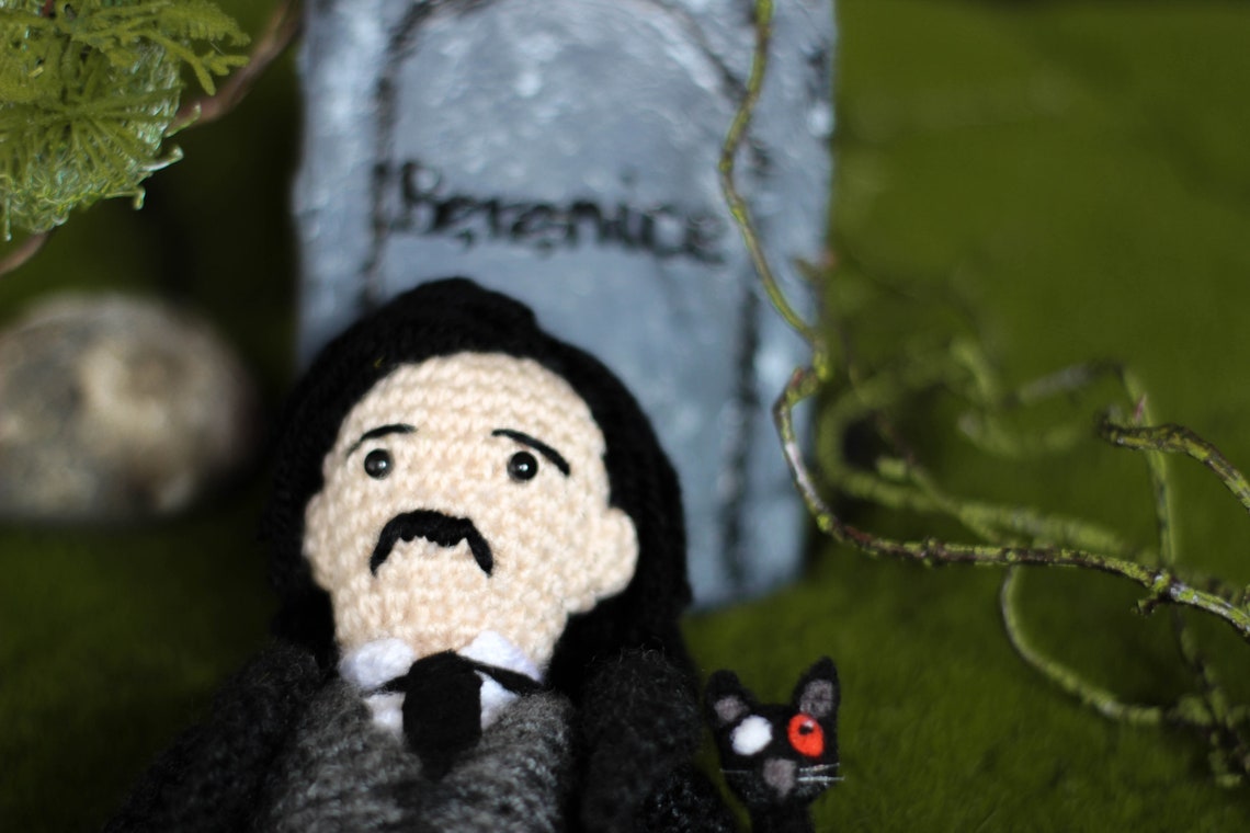 Edgar Allan Poe Wool doll