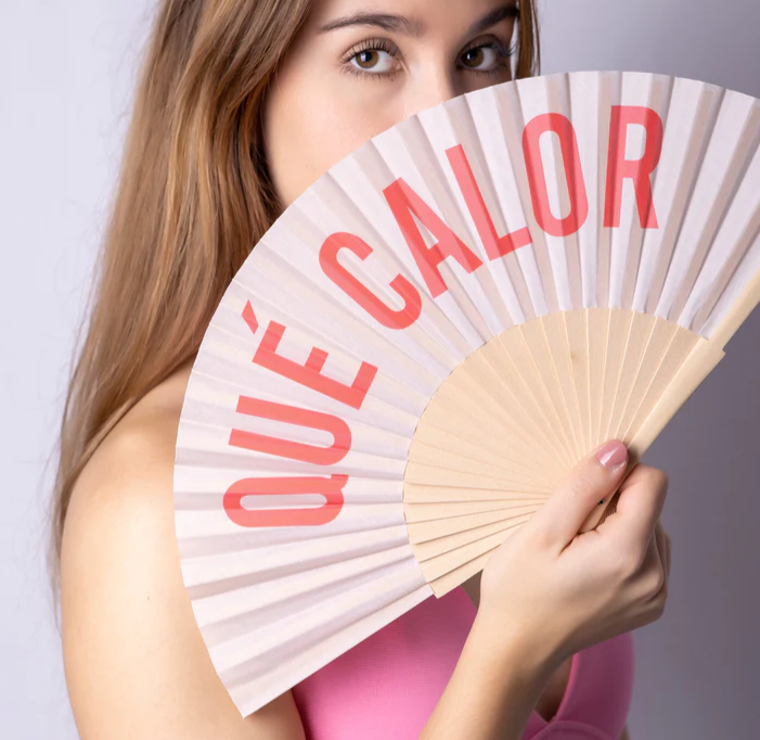 Hand Fan "Que calor"