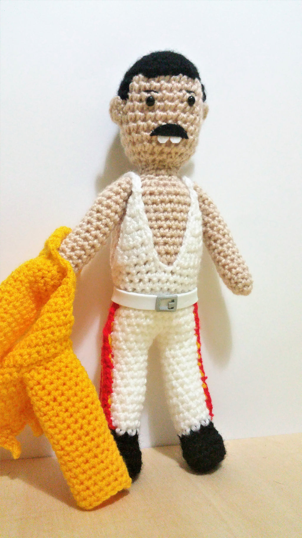 Freddie Mercury With Yellow Jacket Wool Doll