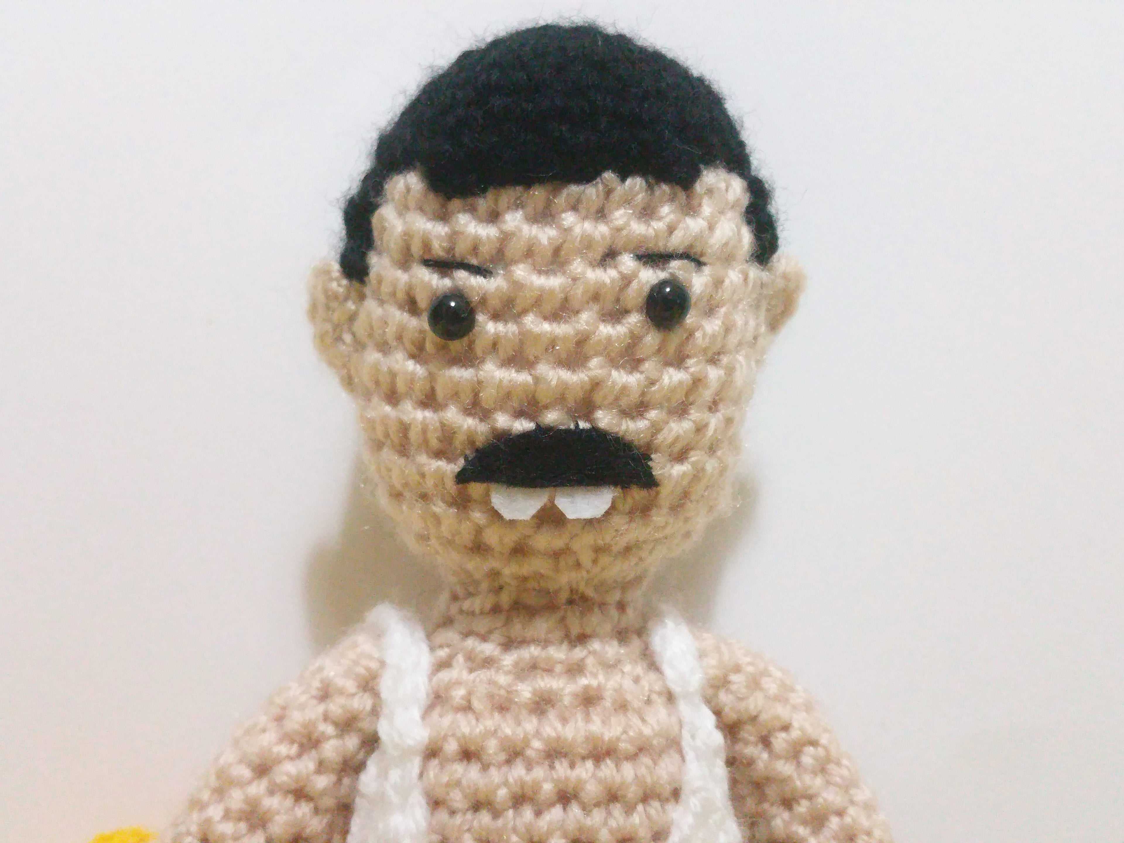 Freddie Mercury With Yellow Jacket Wool Doll