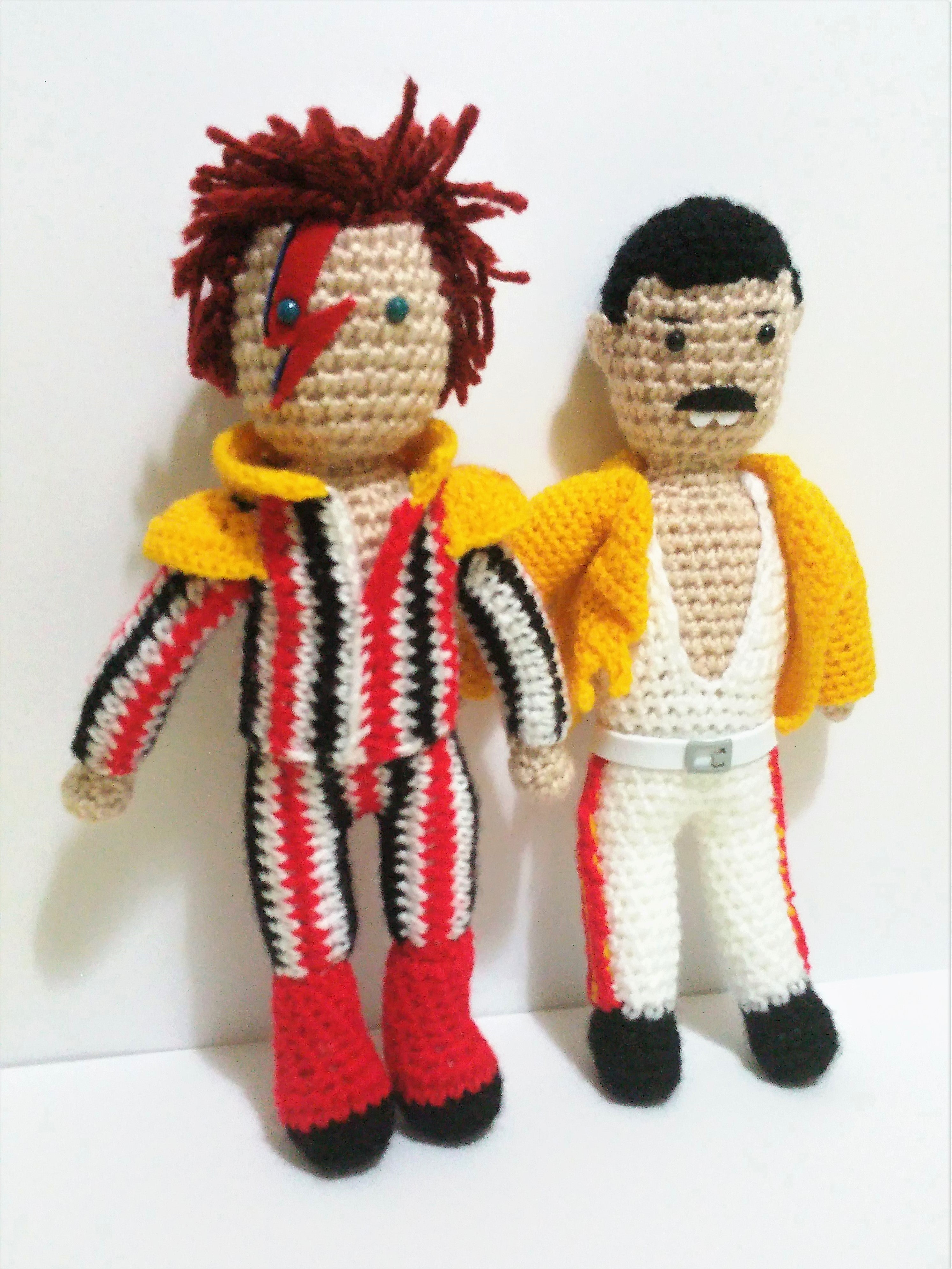 Mercury and bowie wooldoll by Kutuleras