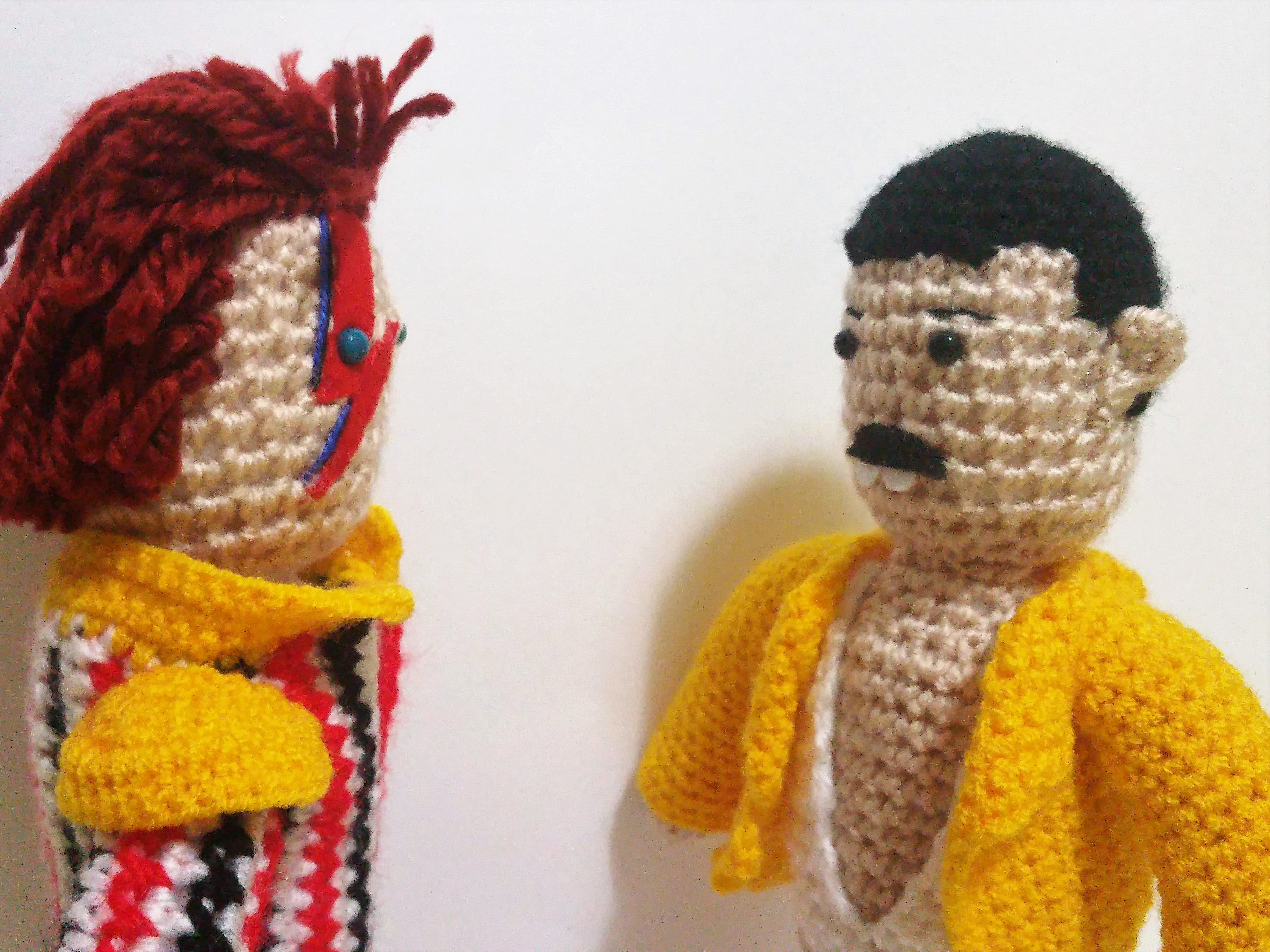 Mercury and bowie wooldoll by Kutuleras