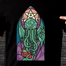 Load image into Gallery viewer, T-Shirt &quot;Stained Glass Window Cthulhu&quot;