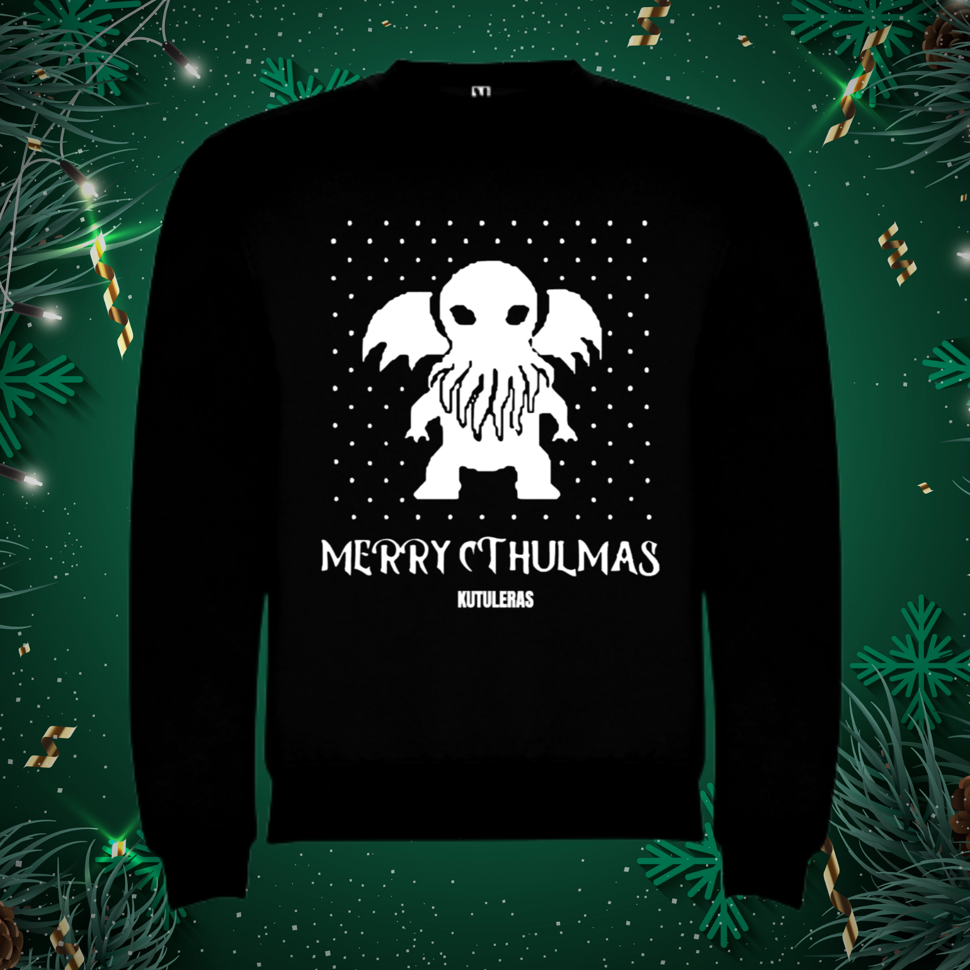 Christmas jumper "Merry cthulmas"