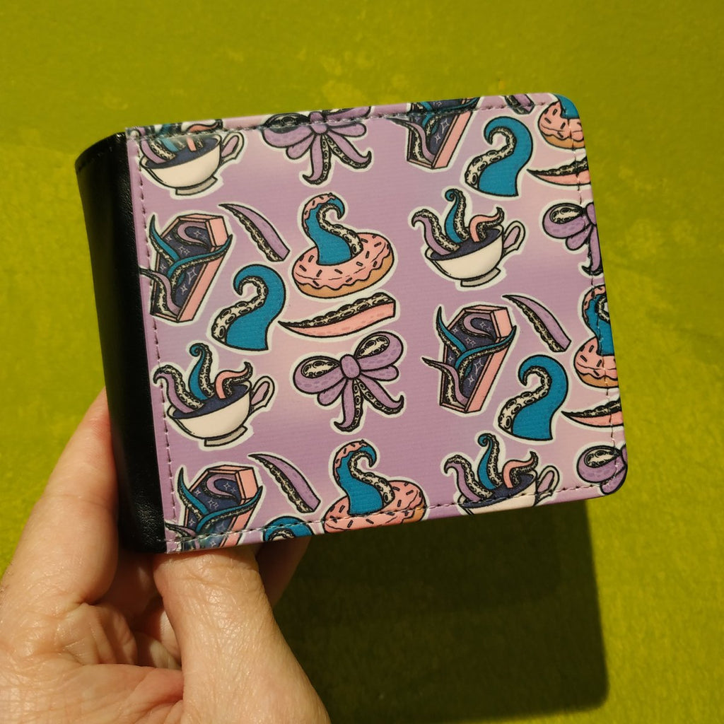 Cartera rosa de tentáculos