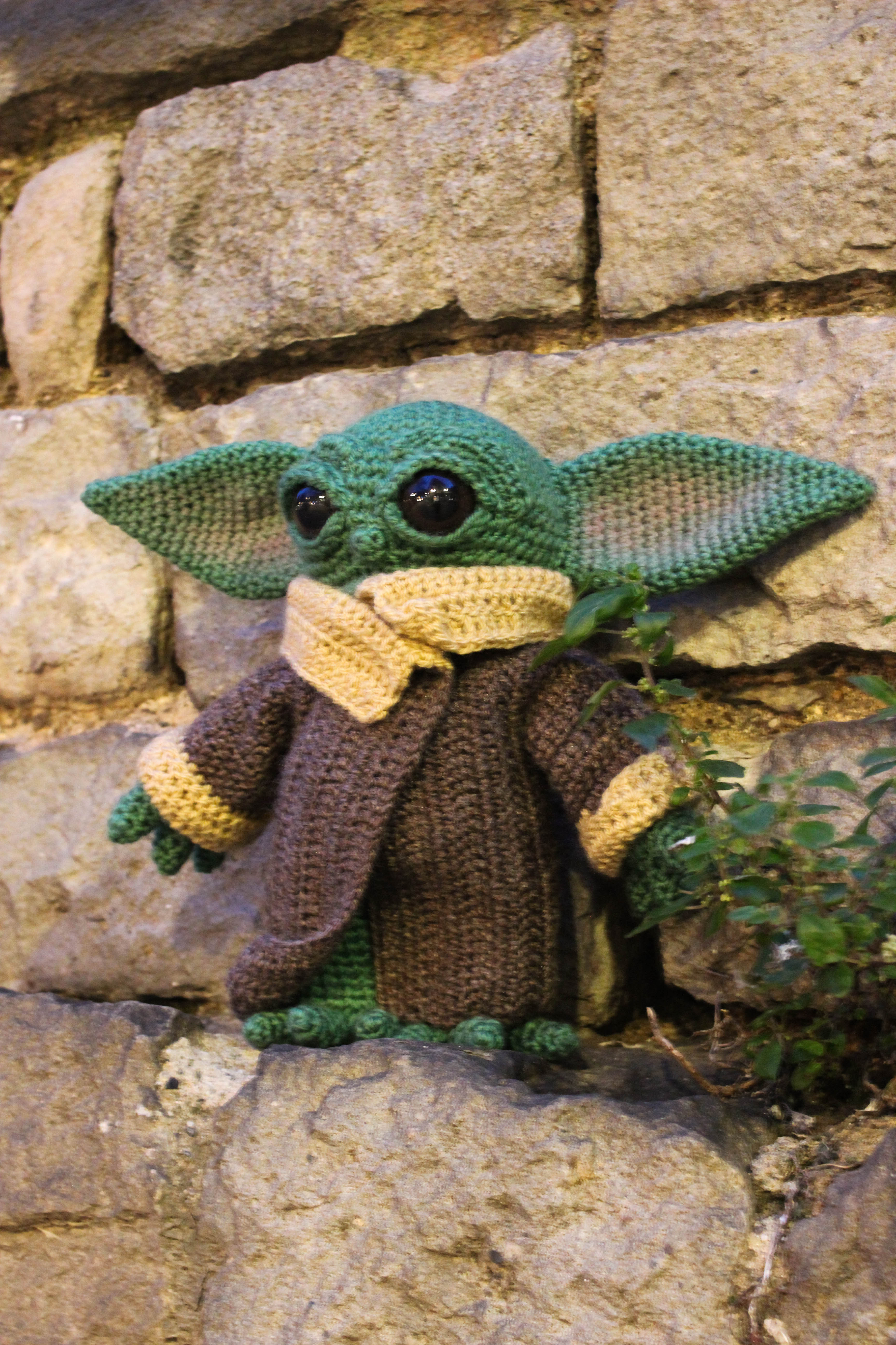 Baby Yoda wool doll by Kutuleras