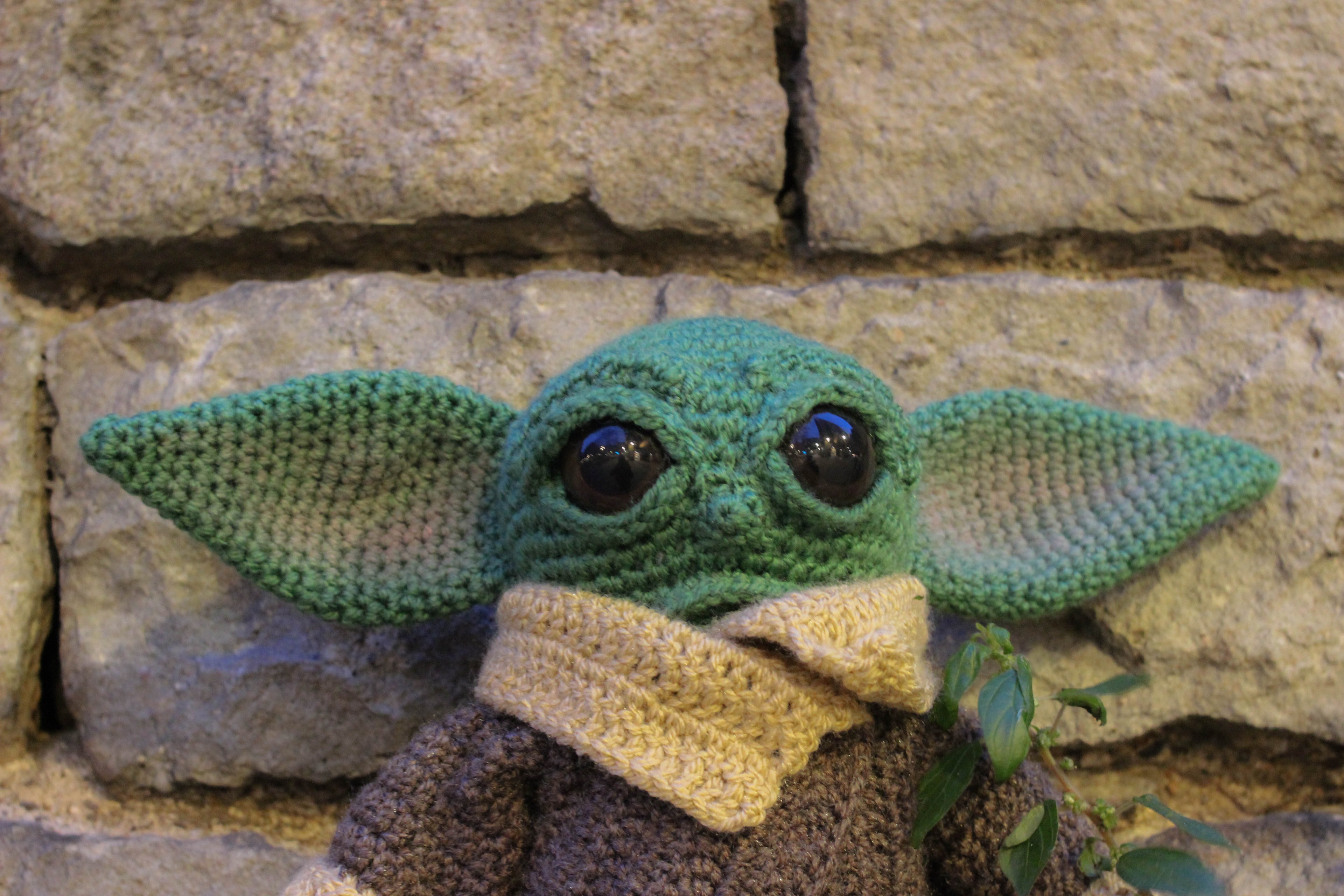 Baby Yoda wool doll by Kutuleras