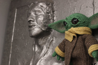 Baby Yoda wool doll by Kutuleras