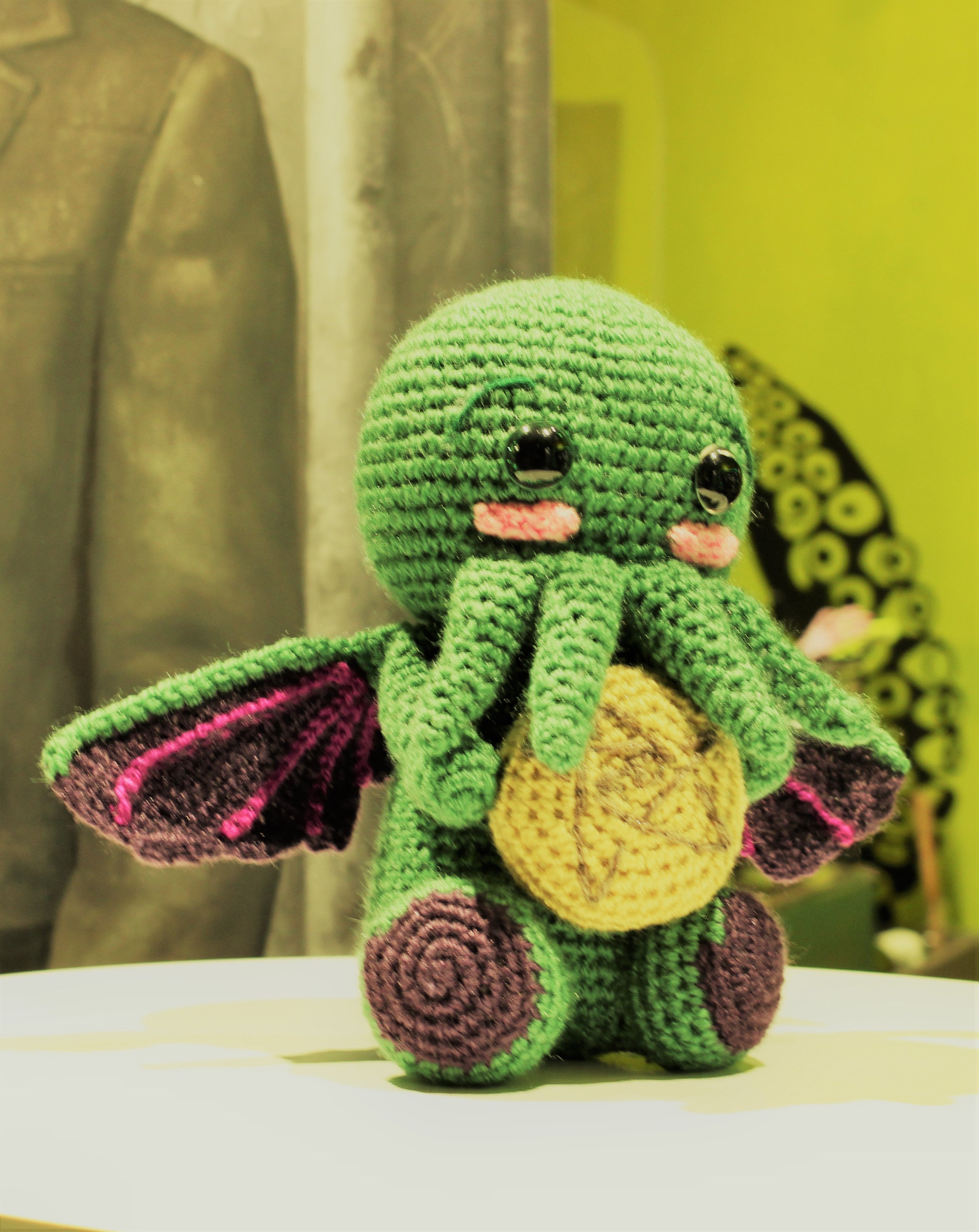 Cthulhu with cookie wool Doll amigurumi