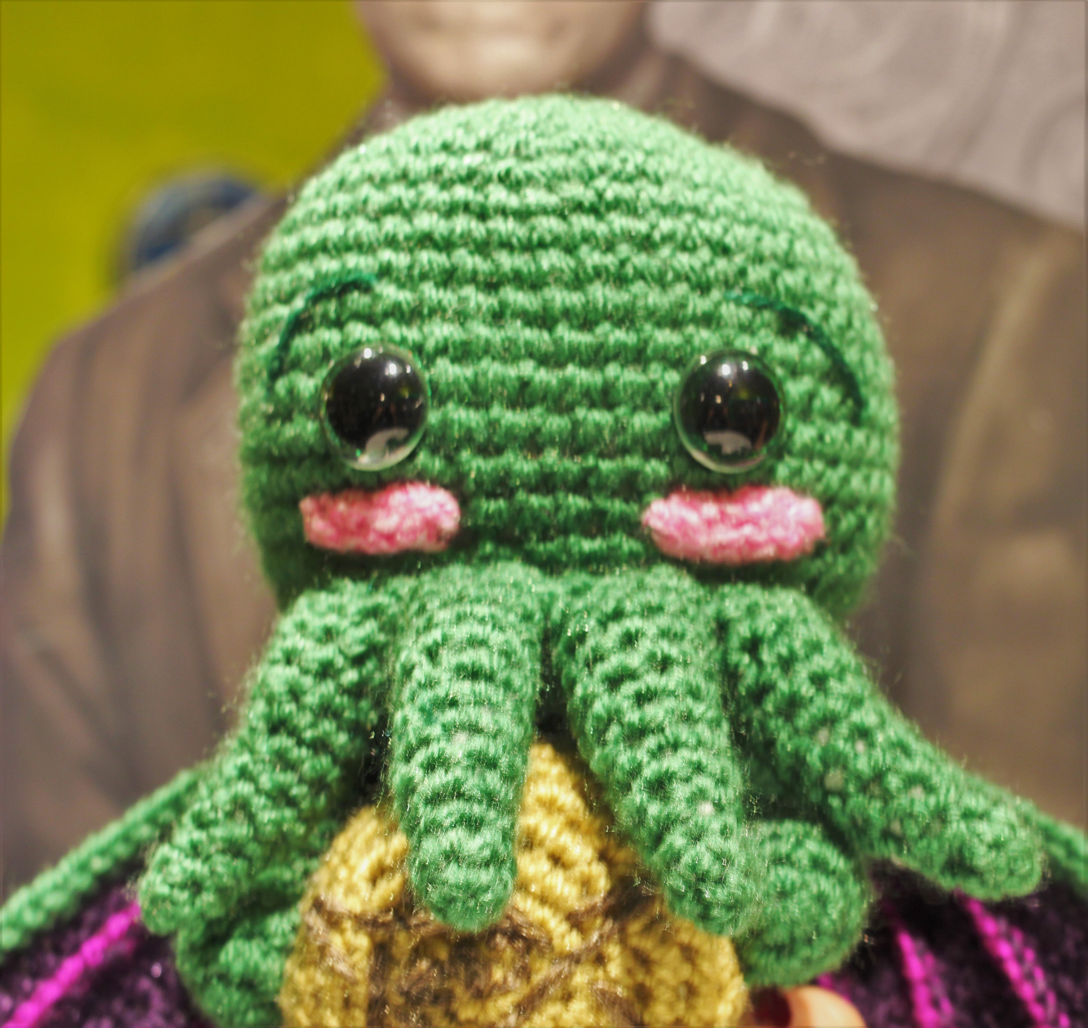 Cthulhu with cookie wool Doll amigurumi