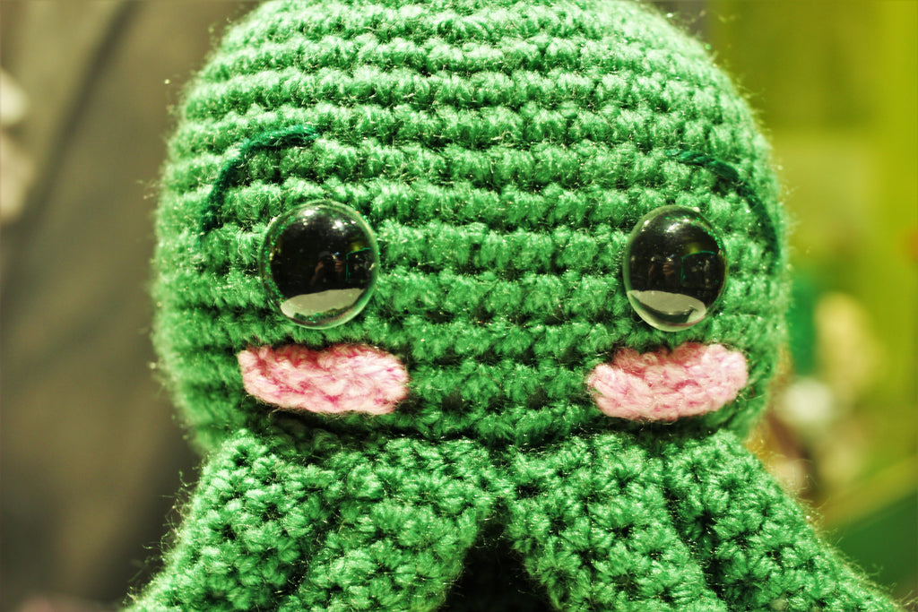 Cthulhu with cookie wool Doll amigurumi