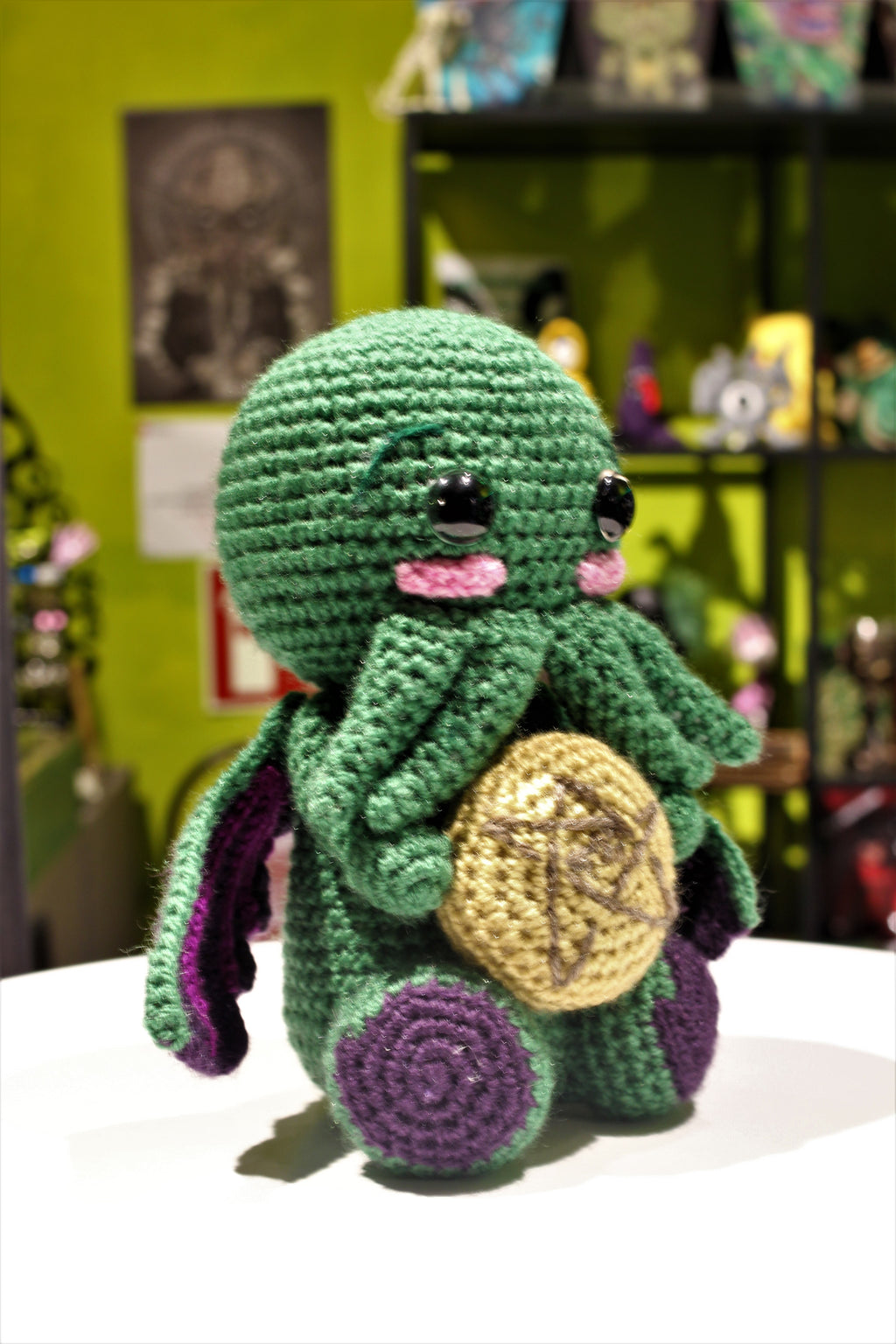 Cthulhu with cookie wool Doll amigurumi