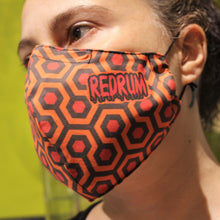 Load image into Gallery viewer, Redrum face mask shining Printed fabric