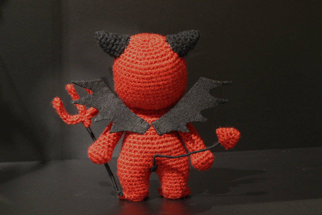 Satan Cthulhu Wool Doll Handmade