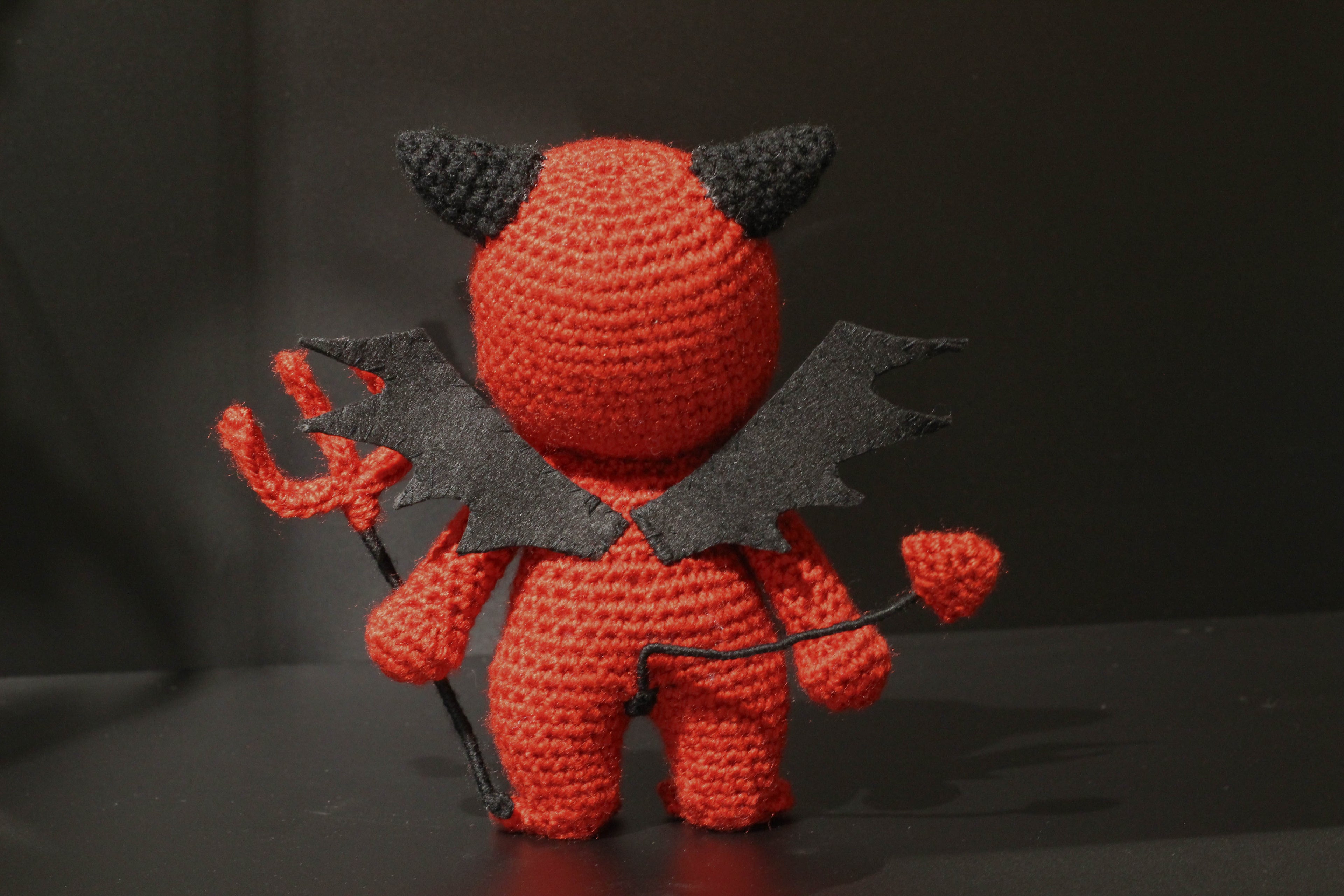 Satan Cthulhu Wool Doll Handmade