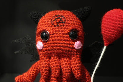 Satan Cthulhu Wool Doll Handmade
