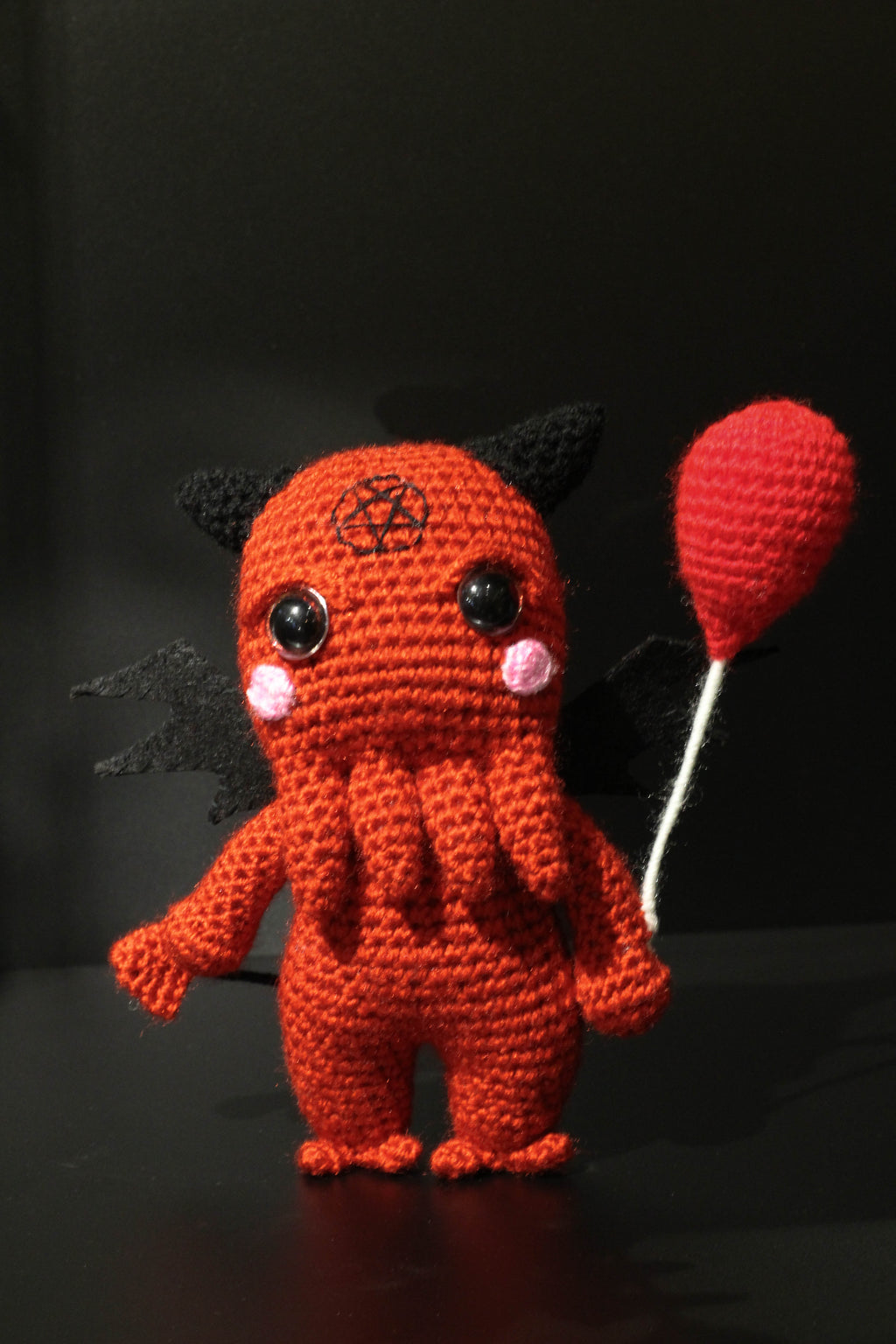 Satan Cthulhu Wool Doll Handmade