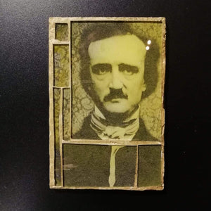 Imán mosaico de vidrio "Edgar Allan Poe"
