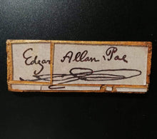 Load image into Gallery viewer, Glass mosaic magnet  &quot;Edgar Allan Poe signature&quot;