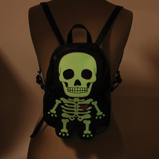 Mochila de esqueleto ¡brilla en la oscuridad!