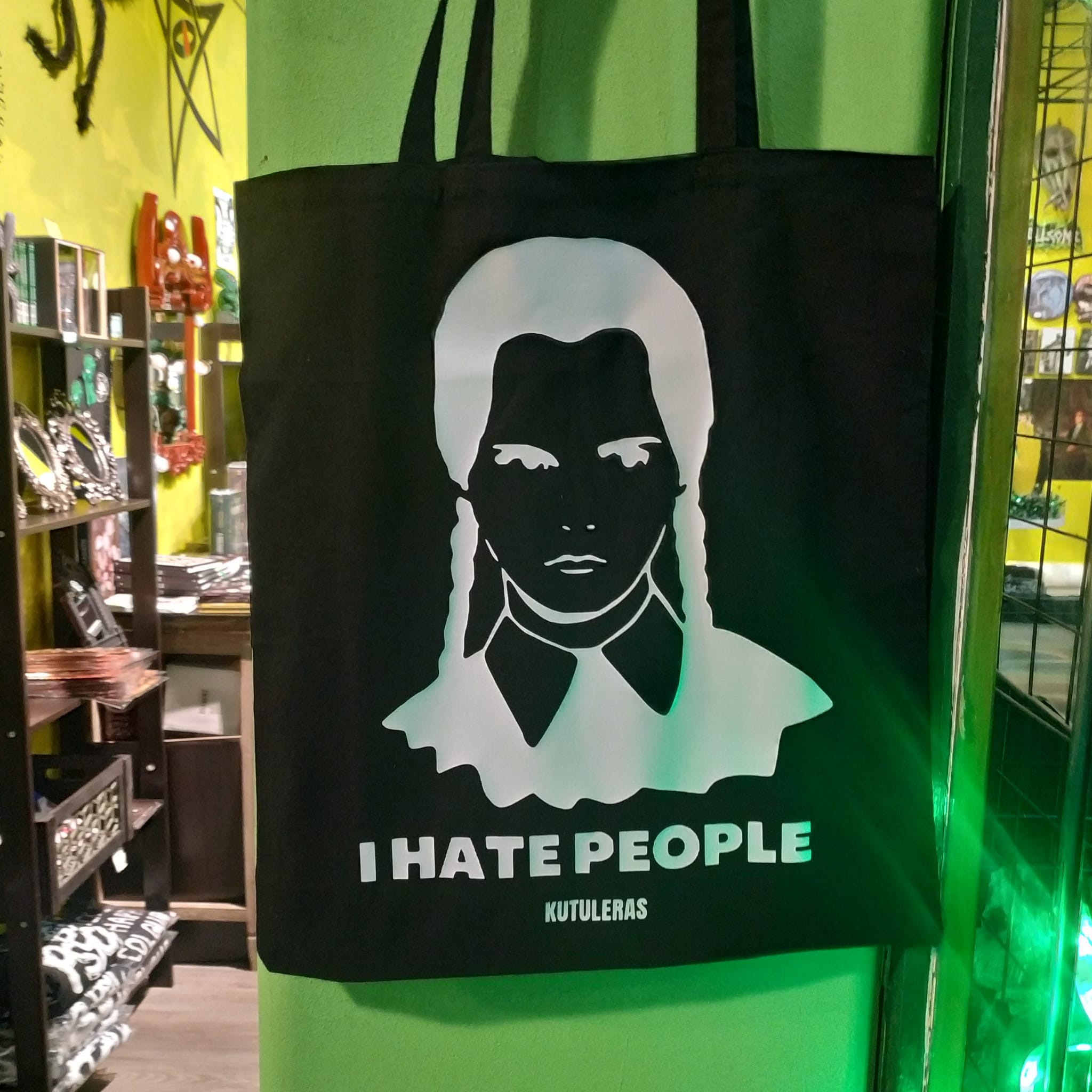 Tote bag "I hate people"