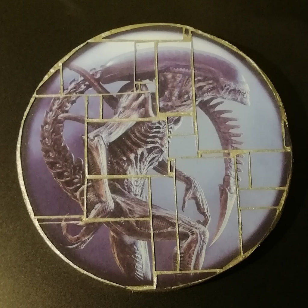 Wall Mosaic "Alien xenomorph"