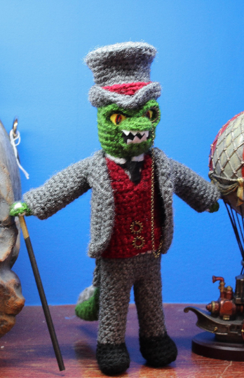 Lord Godzilla Steampunk wooldoll