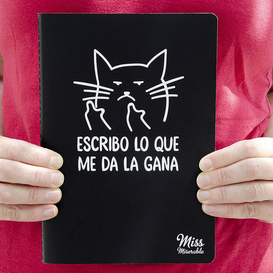 Libreta "Escribo lo que me da la gana"