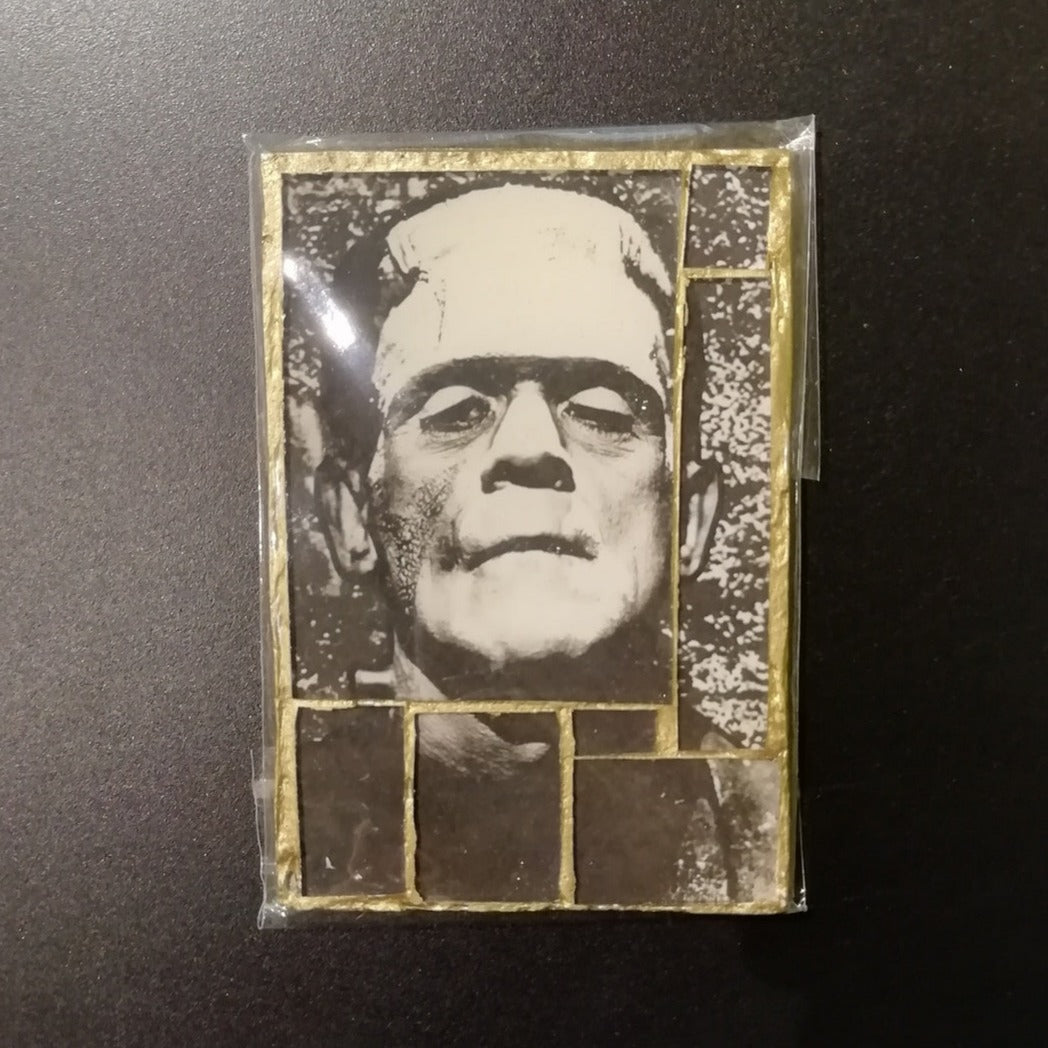 Glass mosaic magnet  "Frankenstein"