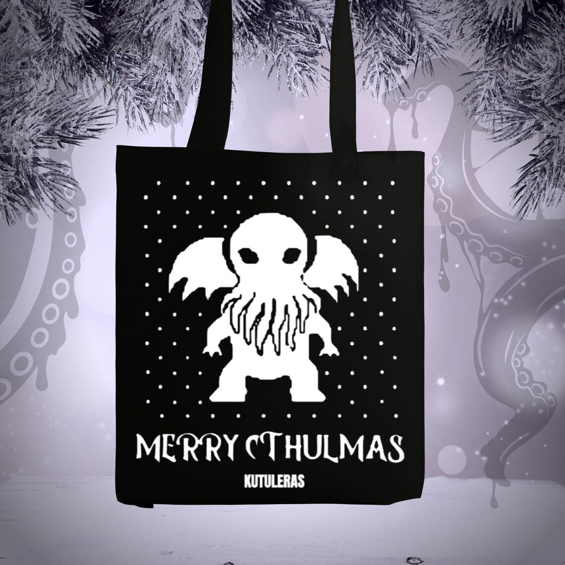Tote bag "Merry Cthulmas"
