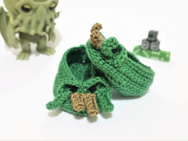 Cthulhu baby booties