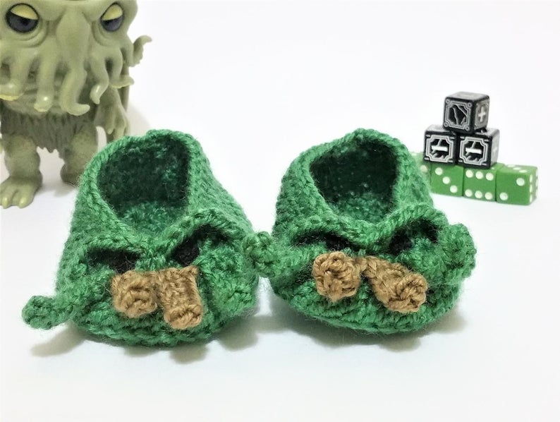 Cthulhu baby booties