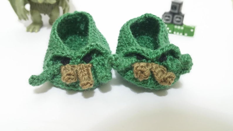Cthulhu baby booties