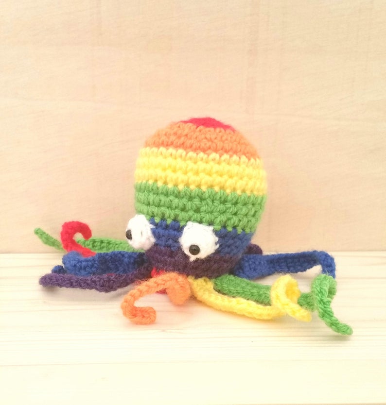 Muñeco Pulpo multicolor