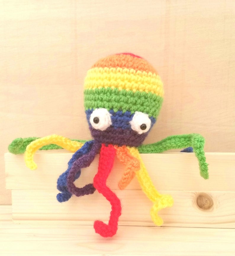 Muñeco Pulpo multicolor