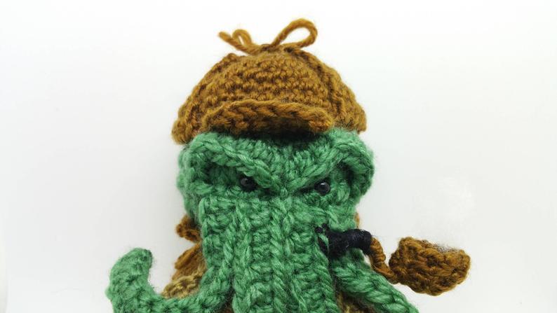 Sherlock holmes Cthulhu Wool Doll