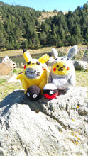 Load image into Gallery viewer, Totoro &amp; Pikachu Cross over Wool Dolls