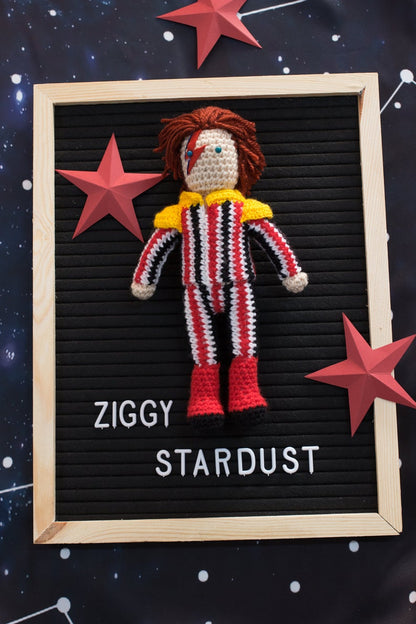 David Bowie Ziggy Stardust Wool Doll