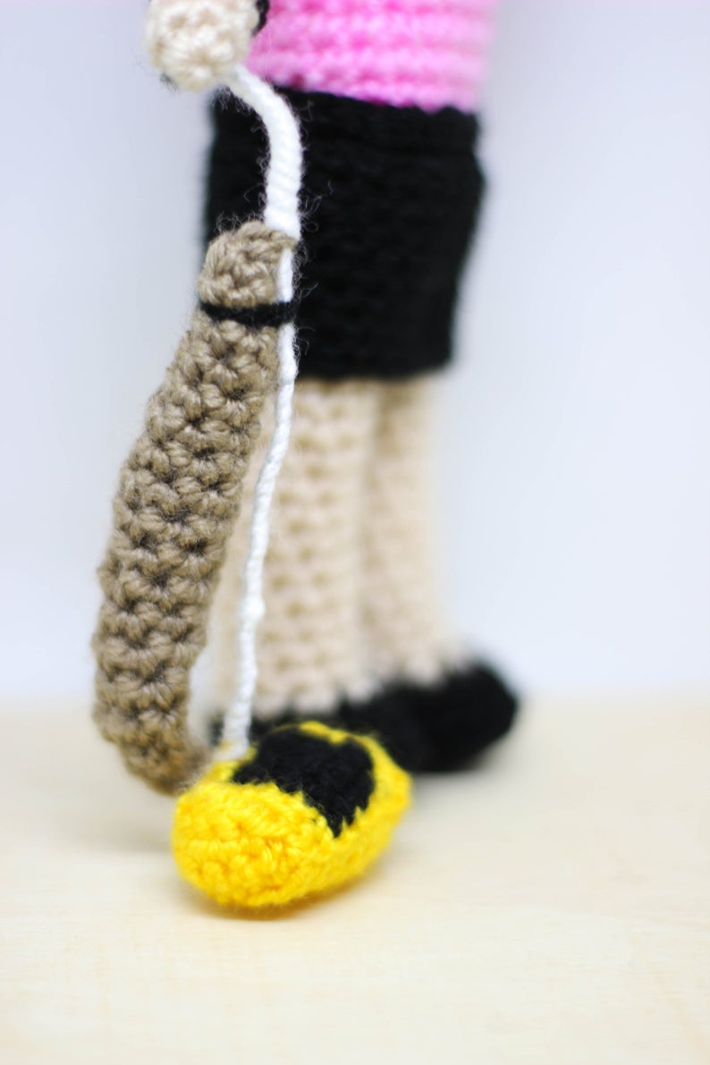 Freddie Mercury Queen Pink Wool Doll