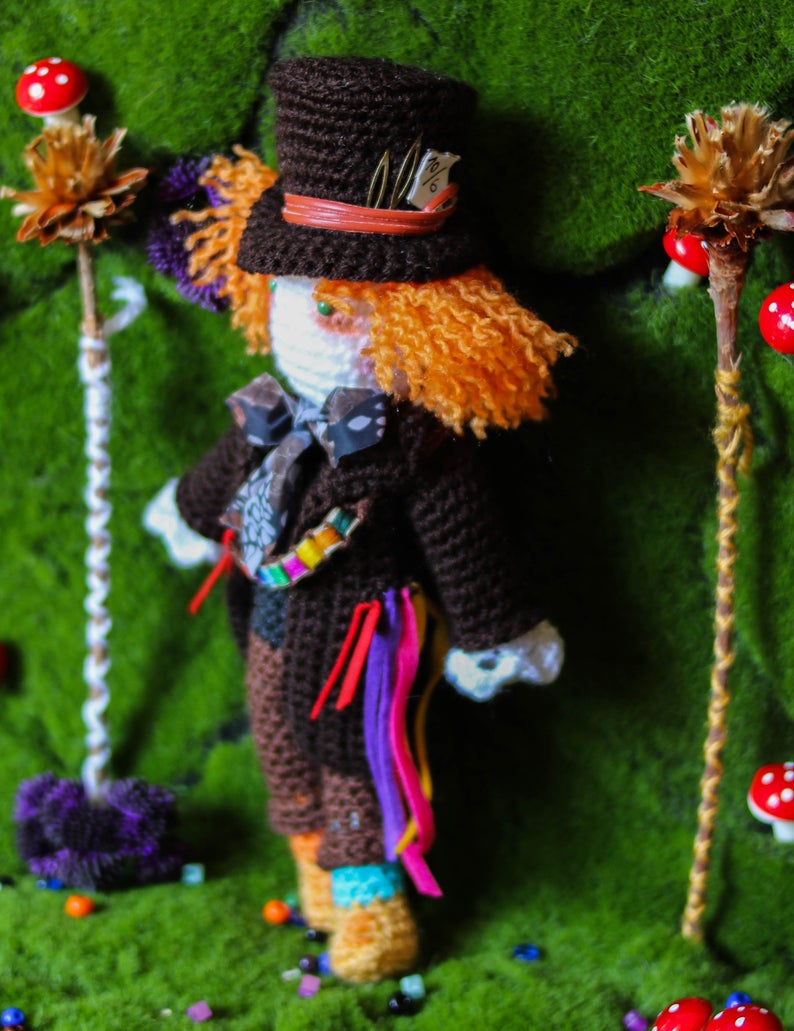 Mad hatter Wool Doll