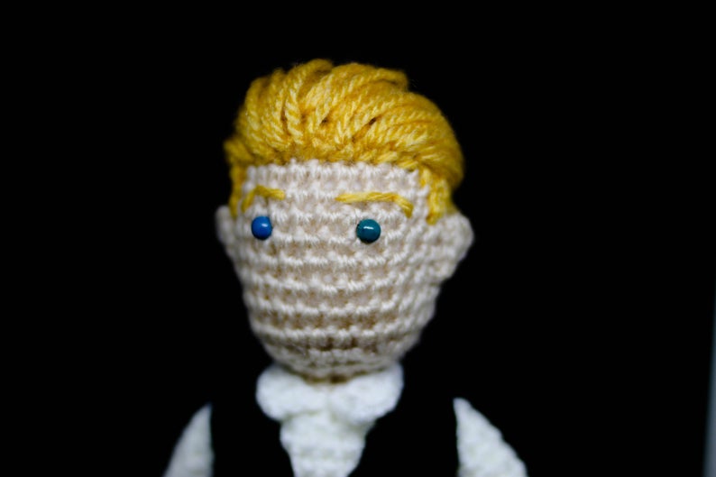 David Bowie White Duke Wool Doll