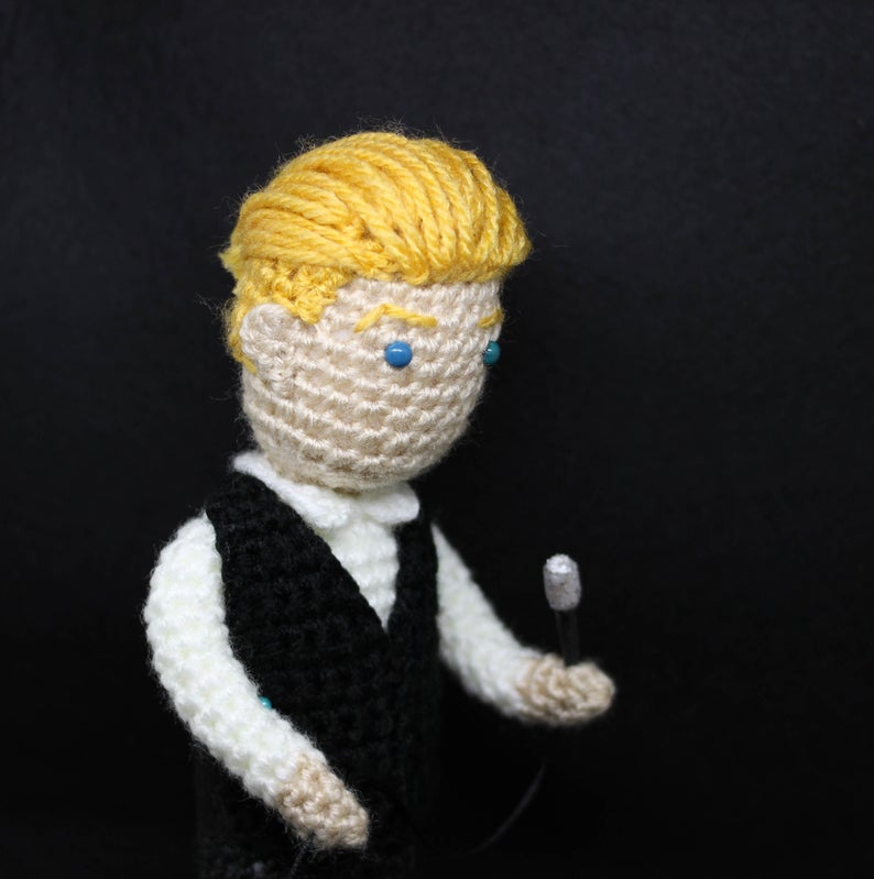 David Bowie White Duke Wool Doll